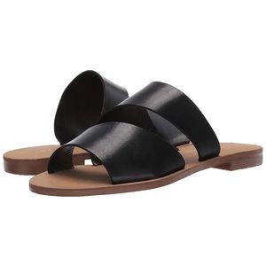 Nine West Leather Slide Sandals